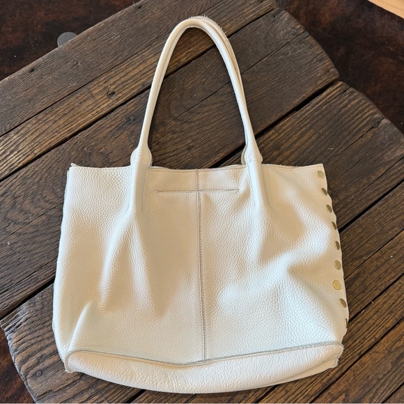 Hammitt Calla Lily White Elegant Leather & Gold Tote Bag Purse Like New Handbag - Picture 14 of 15